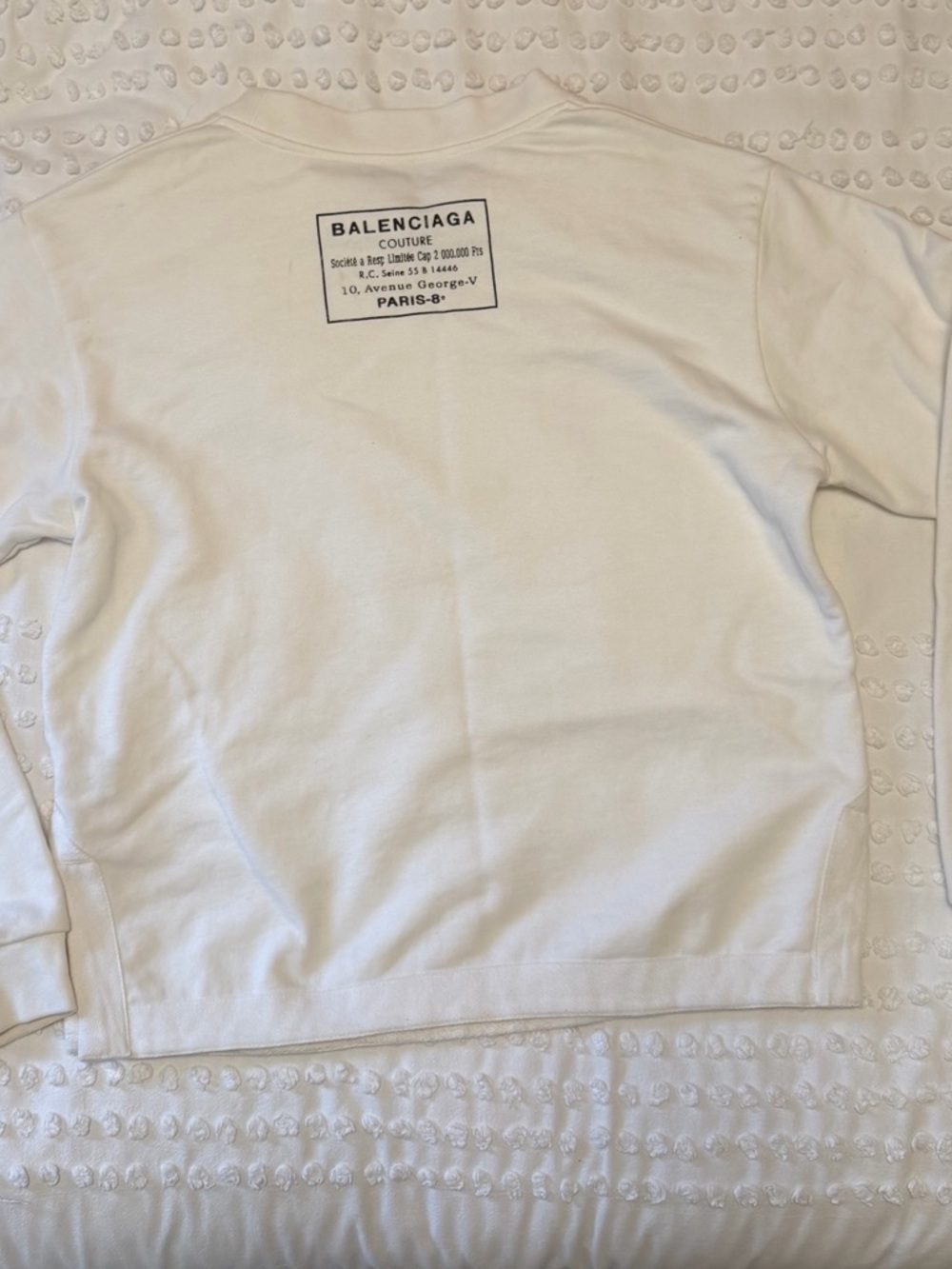 Balenciaga White Jumper / Sweatshirt Sz S - Picture 3 of 15